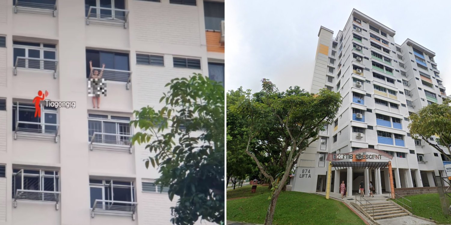 Yishun woman seen dangling naked on HDB parapet is not migrant domestic worker: MOM