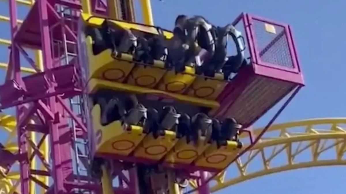 Thrill-seekers left dangling in air after £3m rollercoaster breaks down at Southend