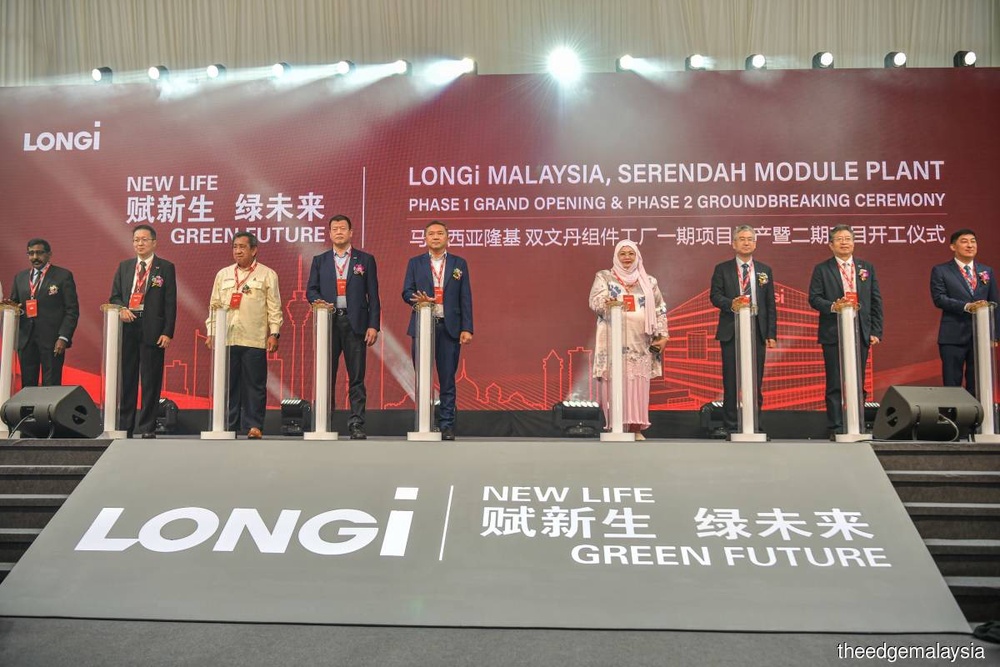 China’s LONGi to invest RM1.8 bil to set up solar PV manufacturing base in Serendah