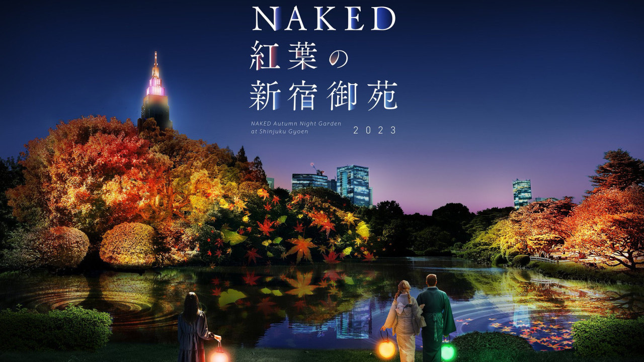 日本红叶2023｜新宿御苑红叶祭5大亮点率先看！200米梧桐大道、红叶山结合光影效果