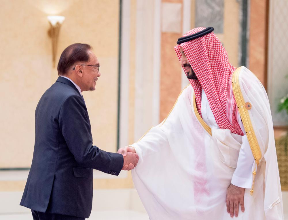 Saudi Crown Prince Mohammed grants an audience to PM Anwar