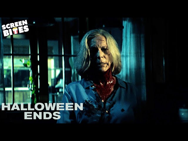 The Final Destruction of Michael Myers (End Scene) | Halloween Ends ...