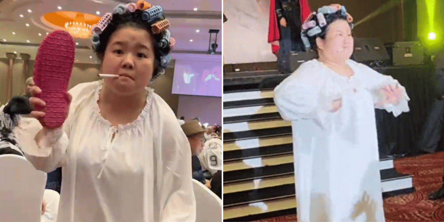 M’sian woman dresses up as ‘kung fu hustle’ landlady for company dinner, wins cosplay competition