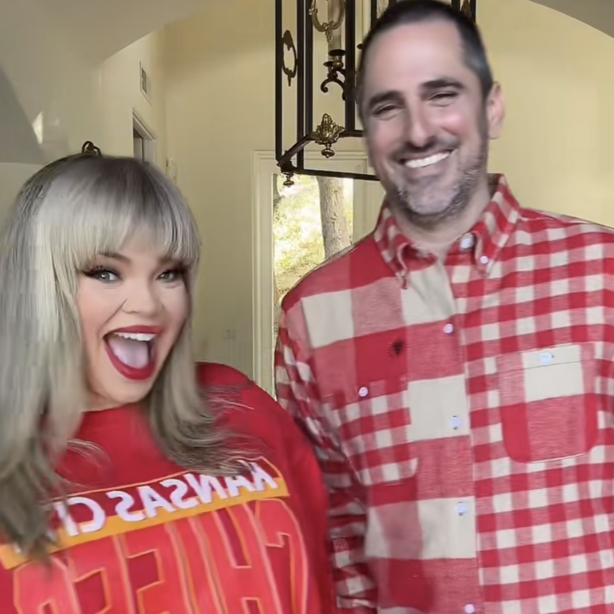 Trisha Paytas and Moses Hacmon Win Halloween With Taylor Swift and Travis Kelce Costumes