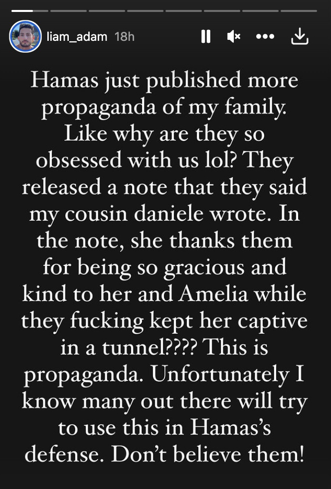 Family of freed Israeli hostage Danielle Aloni says letter praising Hamas is ‘propaganda’