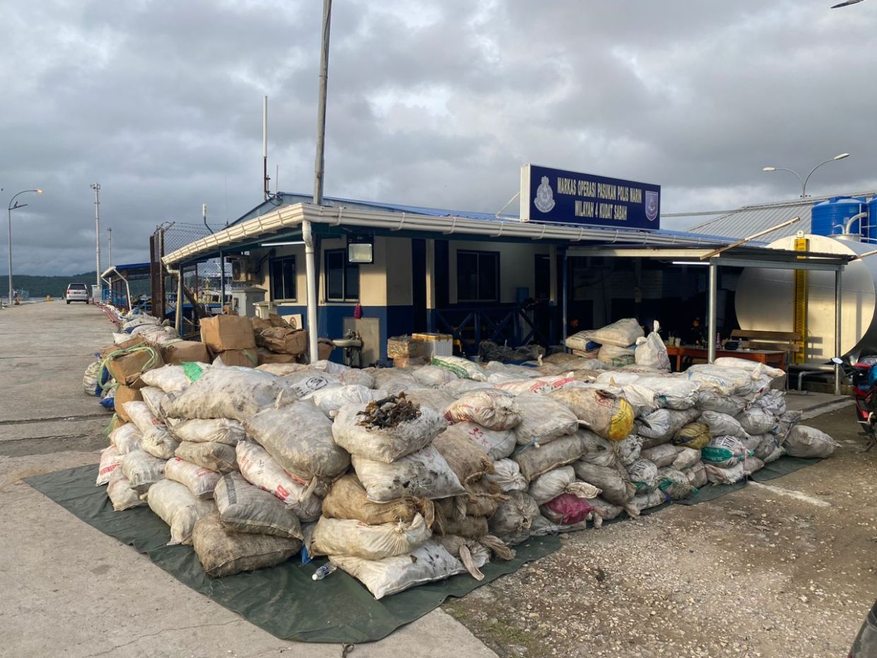 Kudat marine cops seize meat and products from endangered animals worth RM5mil