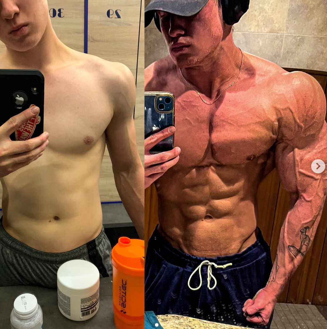 19-year-old bodybuilder who smashed Arnold Schwarzenegger's record has had incredible two year transformation