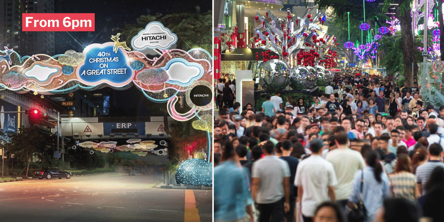 Orchard Road will be closed to vehicles on christmas eve, large crowds expected in the area