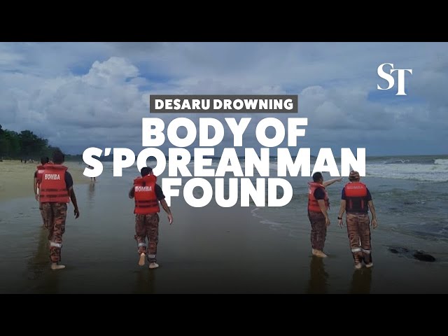 Desaru drowning: Body of Singaporean man found after he went missing on Dec 27