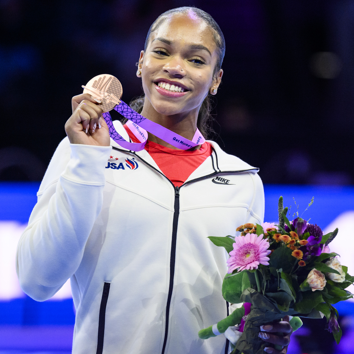 Gymnast Shilese Jones Reveals How Her Late Father Sylvester Is Inspiring Her Road to the Olympics