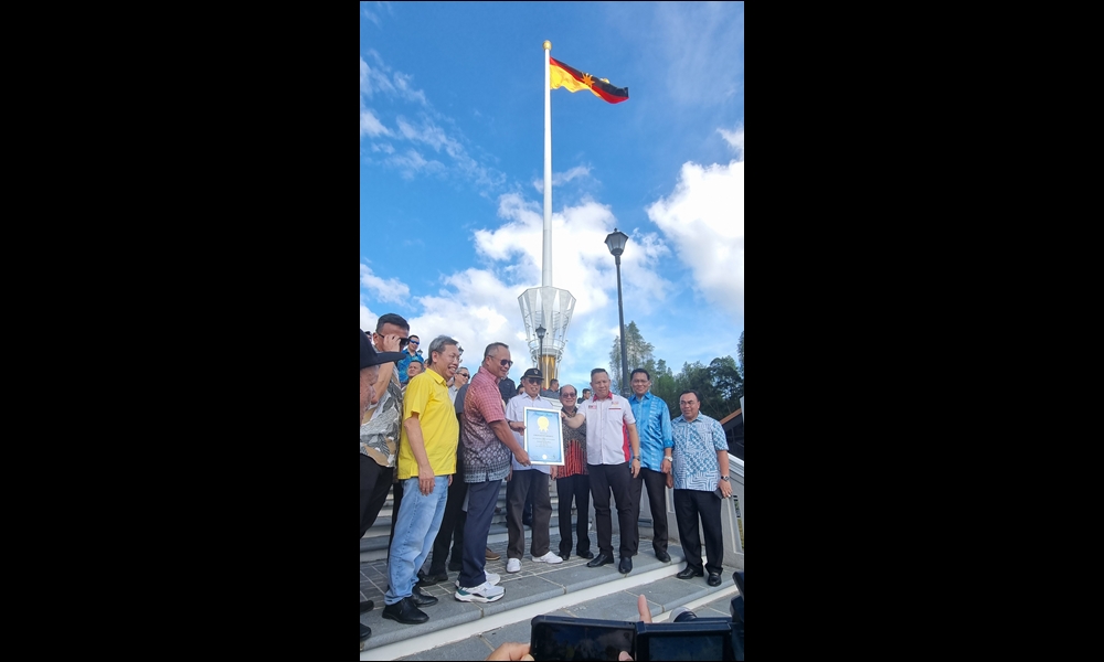 Sarawak’s flagpole recognised as tallest in Southeast Asia