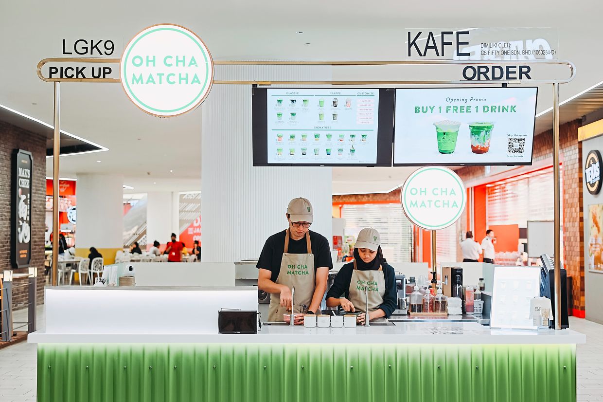 Matcha brand unveils new kiosk at Petaling Jaya mall