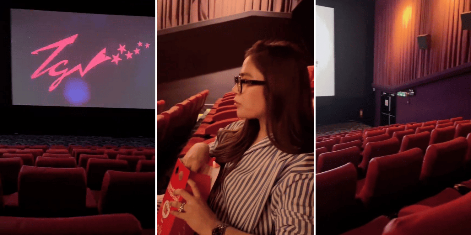 M’sian woman sitting in cinema alone didn’t buy all tickets, hall happened to be empty