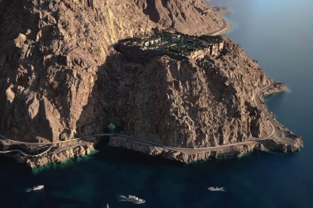 Take a look inside the proposed ‘upside-down skyscraper’ hidden in the Saudi Arabian mountains