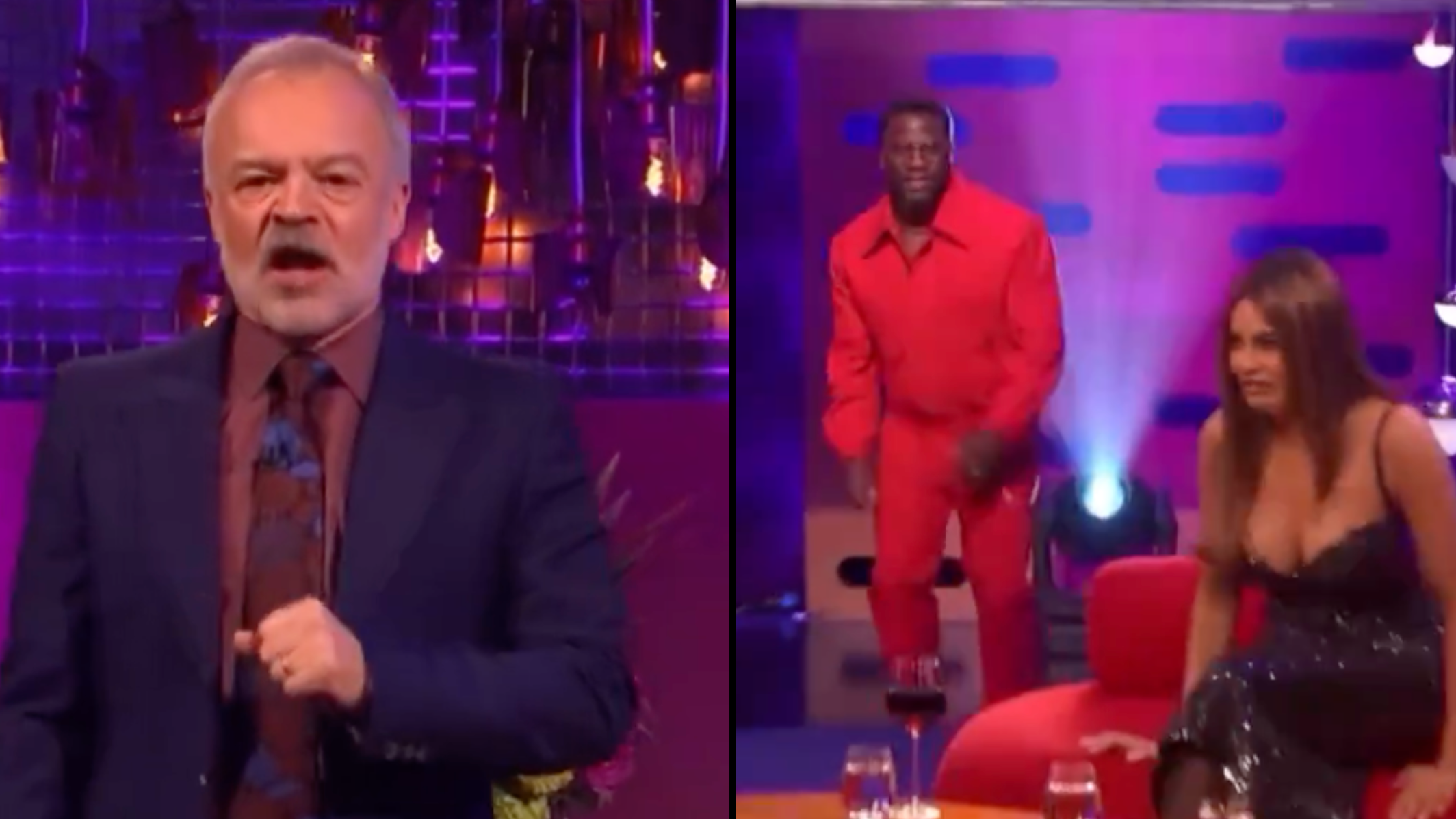 Graham Norton viewers point out Sofía Vergara’s reaction to Kevin Hart being introduced on show