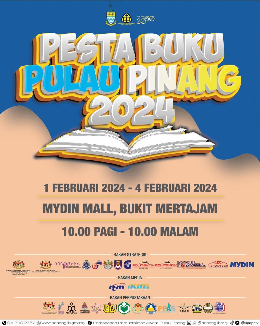 Penang Book Festival 2024 to be held at Mydin Mall Bukit Mertajam