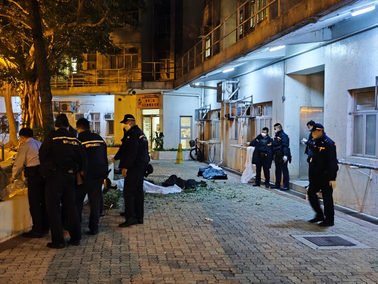 粉岭祥华邨2男女堕楼当场不治 女子撞树分尸惨死