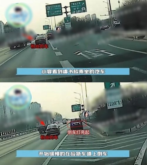 疑虞书欣座车“高速公路倒车”　粉丝尾随照着违规 网傻眼：不要命