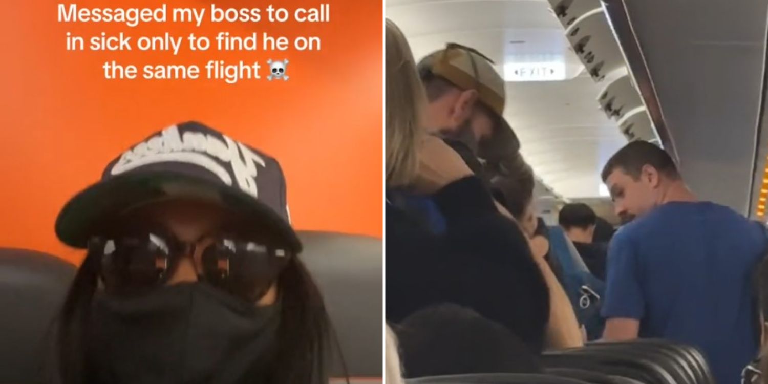 Woman from Australia bumps into boss on flight after taking sick leave to travel