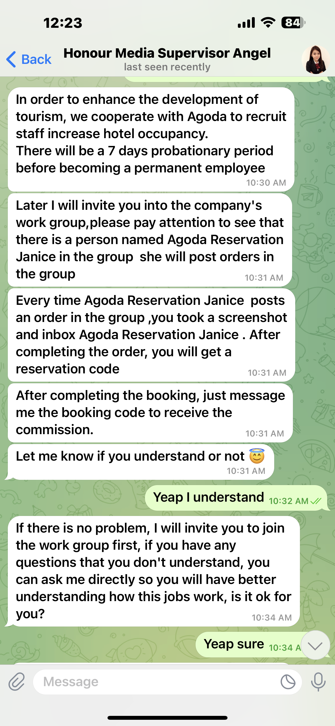 Checking before doing a job helped prevent me from getting scammed