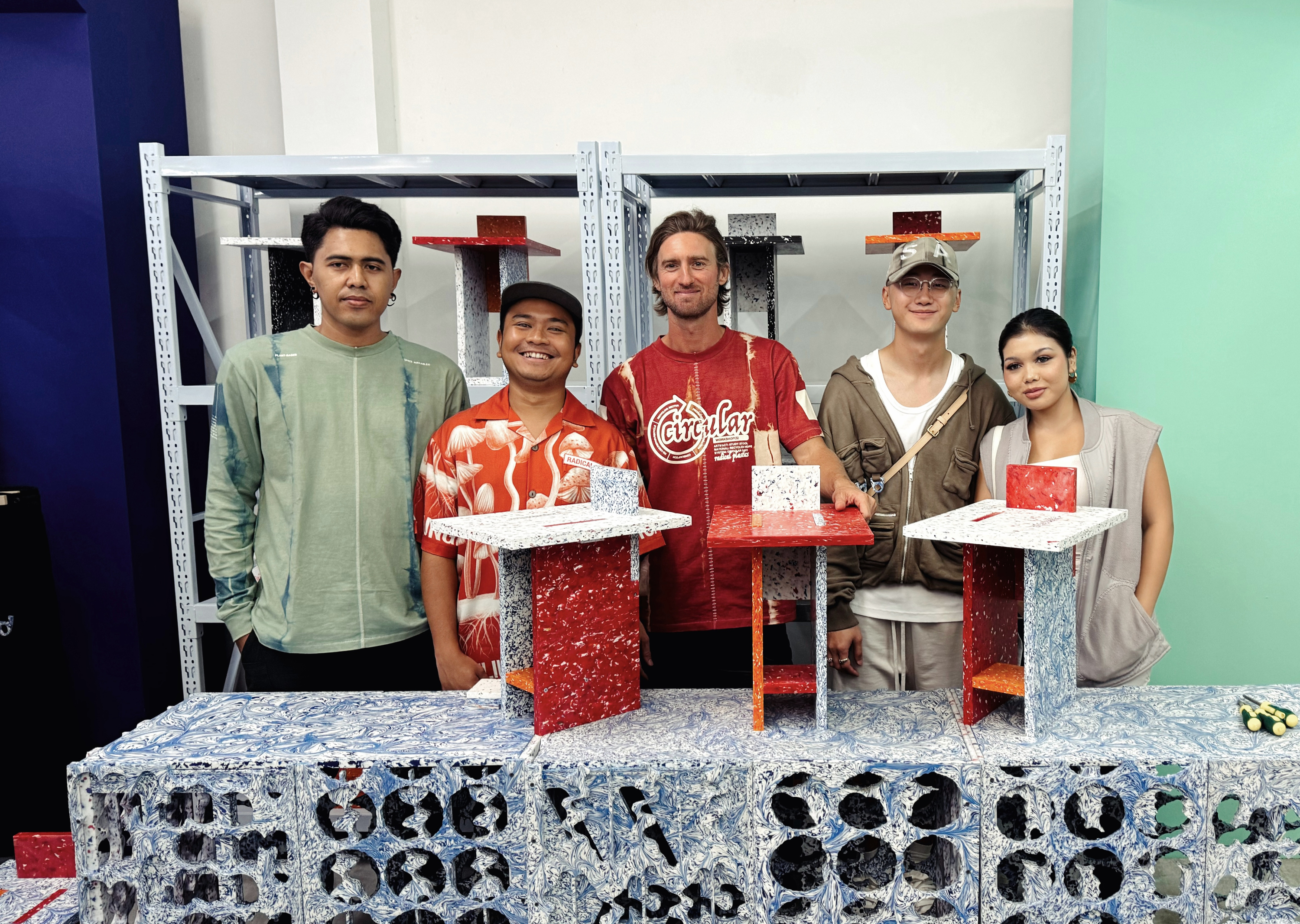 ‘Self Assembly Stool’ by Space Available made from recycled plastic launches at Dover Street Market Singapore