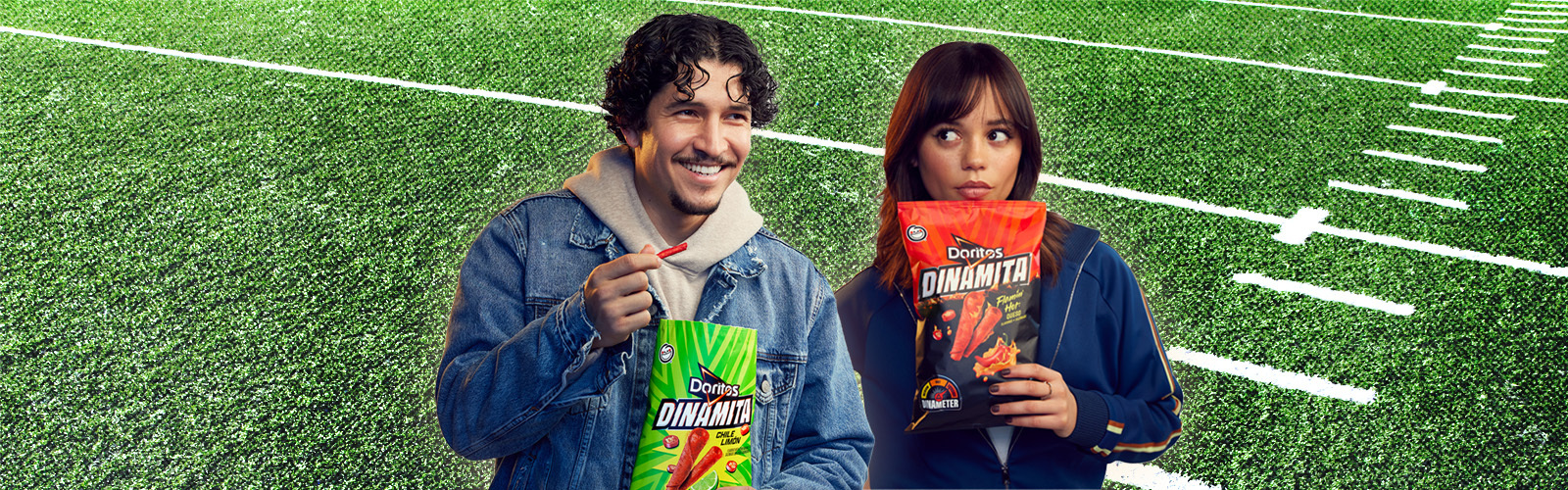 Jenna Ortega And Danny Ramirez Star In A Superbowl Ad For New Doritos Dinamita Flavors