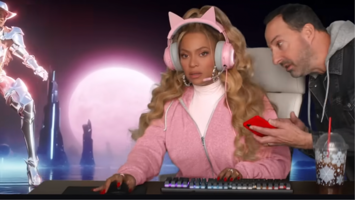 We found the pink, cat-eared gaming headset Beyoncé wore in her viral Verizon commercial