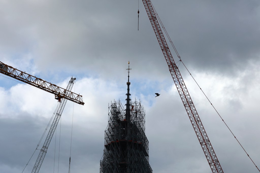 Notre Dame’s new spire revealed in new milestone following cathedral’s devastating fire