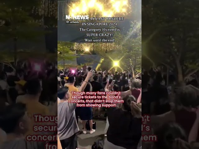 Coldplay Fans Sing Along Outside During Band's Last Concert