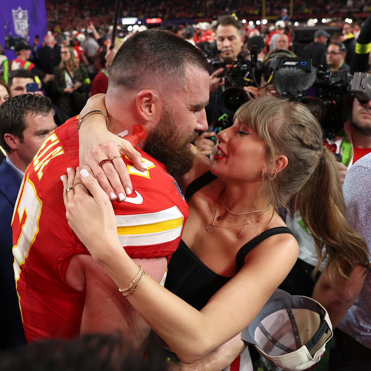Travis Kelce Thanks Taylor Swift for Making It “Across the World” During Heartfelt Super Bowl Exchange
