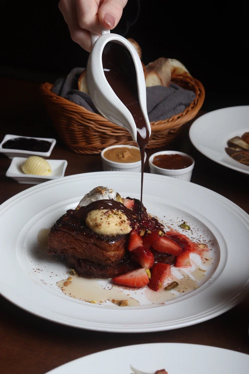 Awfully Chocolate Bakery & Cafe has an all-you-can-eat weekend brunch buffet with free-flow pastries, chocolate on tap & more from just S$32