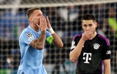 Immobile spot-on as Lazio edge out 10-man Bayern in Champions League clash