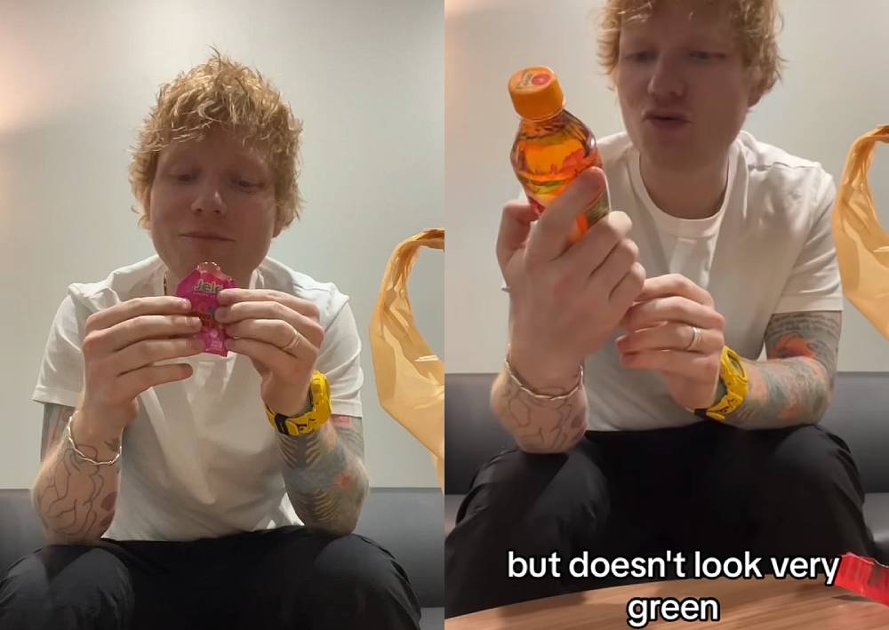 'I quite like the aftertaste': Ed Sheeran reviews snacks from Thailand's 7-Eleven