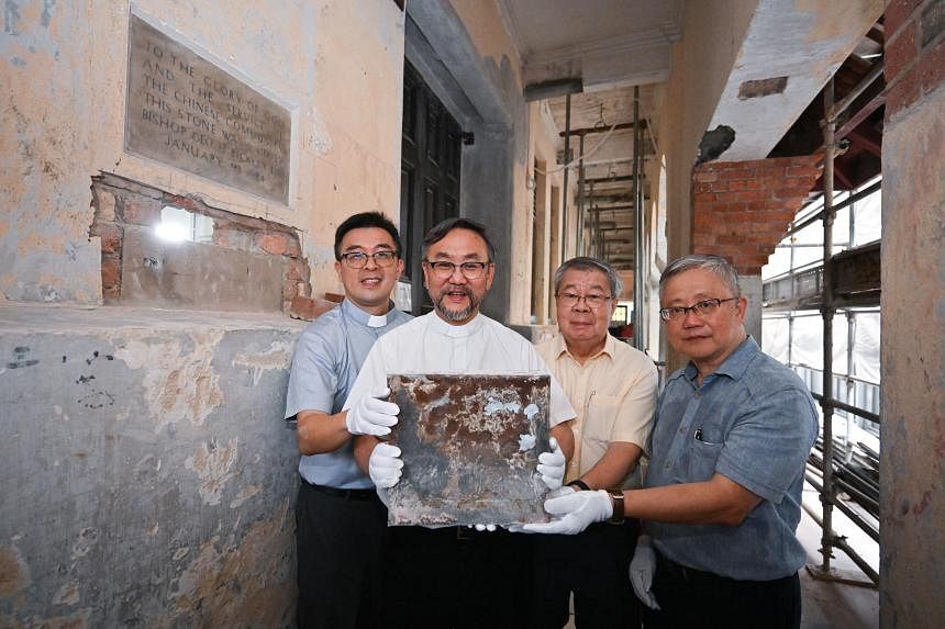 Telok Ayer Chinese Methodist Church unearths time capsule 100 years after it was laid