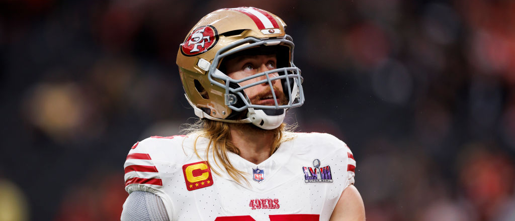 George Kittle Couldn’t Recover A Fumble During The Super Bowl Because He Was Saying Hi To George Karlaftis, Who Recovered It