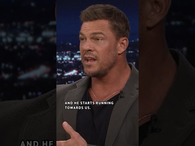 #AlanRitchson describes his run-in with an attempted burglar while on a date with his wife!