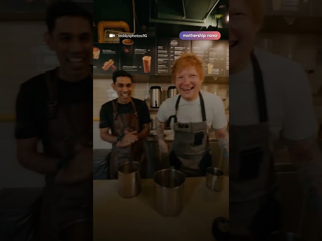 Ed Sheeran tries to make teh tarik in S’pore