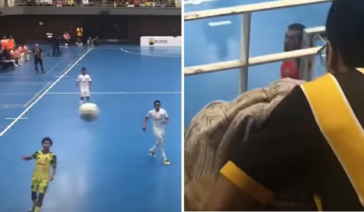Ball Accidentally Hits JDT Fan In The Head, Helio Neto Gifts Her Jersey After Match