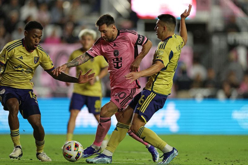 Soccer-Messi shines as Inter Miami beat Real Salt Lake 2-0 in MLS season opener