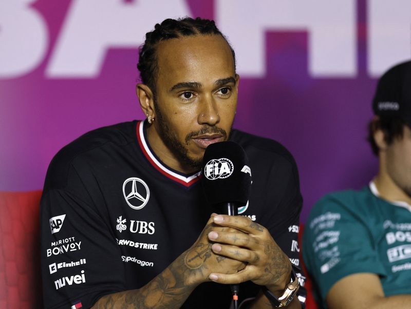 Motor racing-Red Bull are still 'out in the distance', says Hamilton