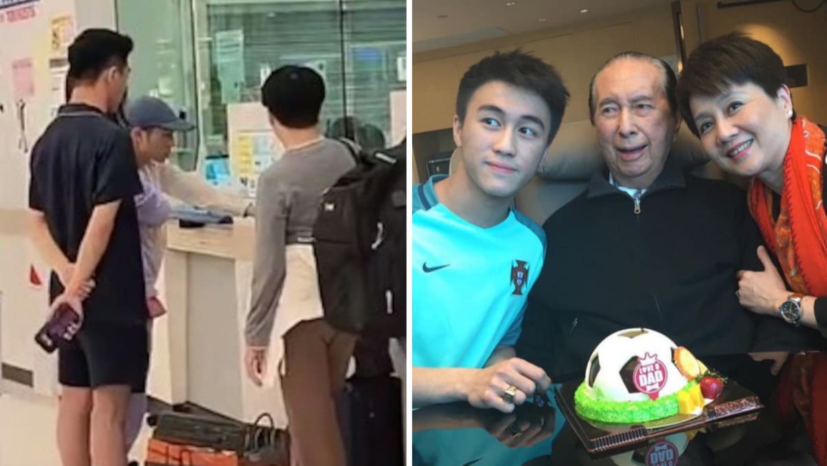 Late Casino King Stanley Ho's Family Seen Queuing To Get Their Tax Refunds At Bangkok Airport