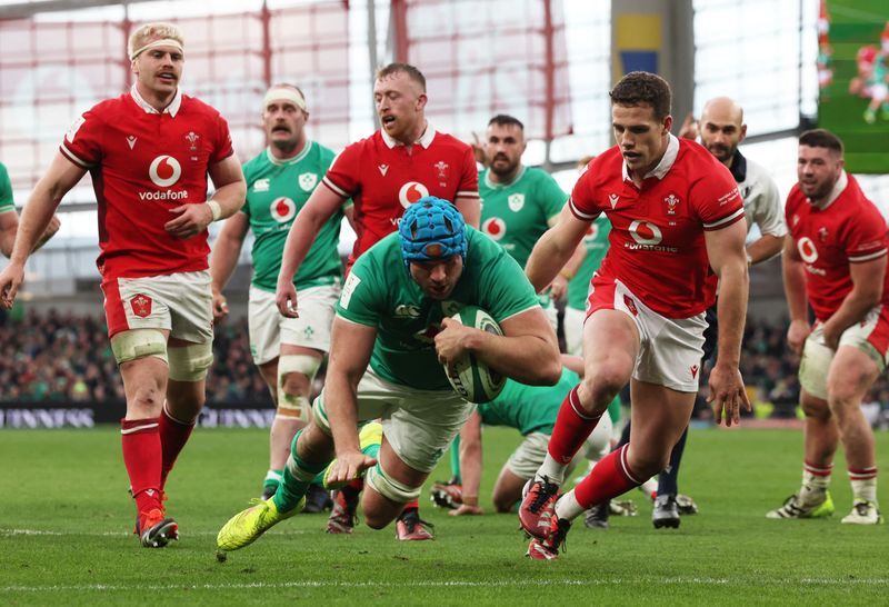 Rugby-Ireland make it three wins from three with Welsh victory