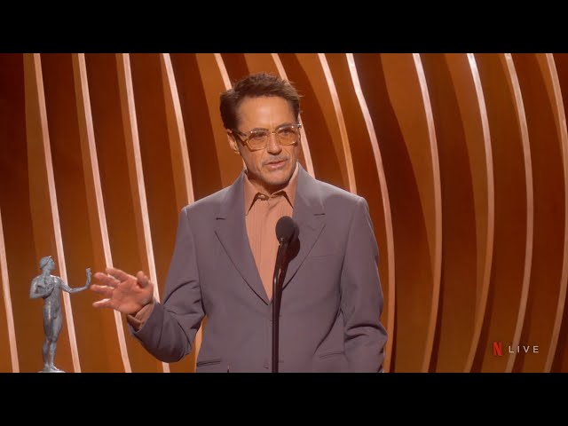 Robert Downey Jr. : Award Acceptance Speech | 30th Annual SAG Awards
