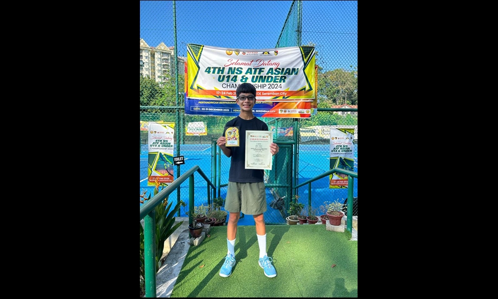 Sarawak’s 14-year-old rising star in tennis