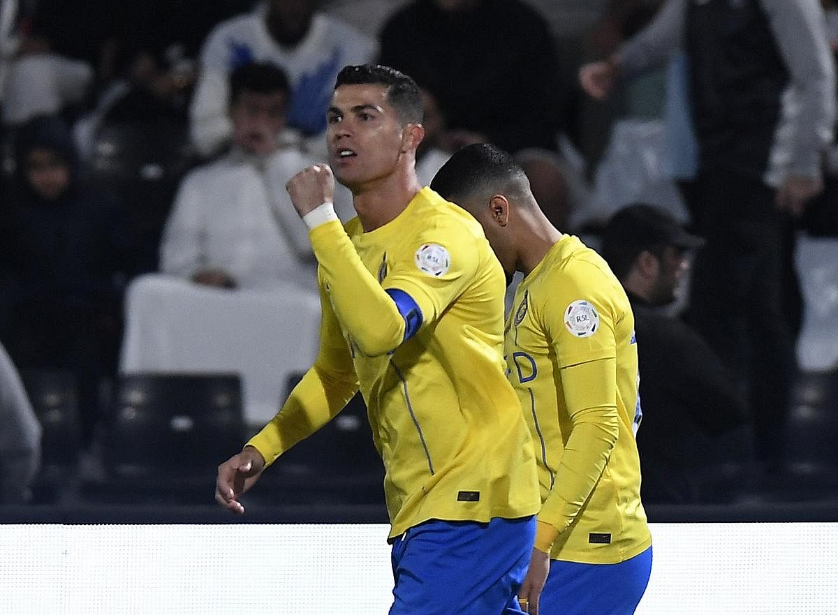 Cristiano Ronaldo criticised for appearing to make obscene gesture in Saudi league game