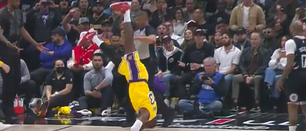 LeBron Got Fouled And Did His Best Impression Of The Rock Selling A Stunner