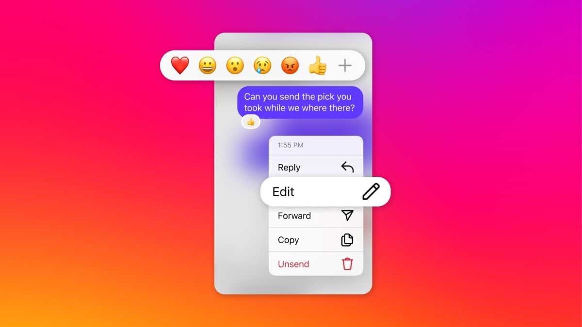 You can finally edit your Instagram DMs