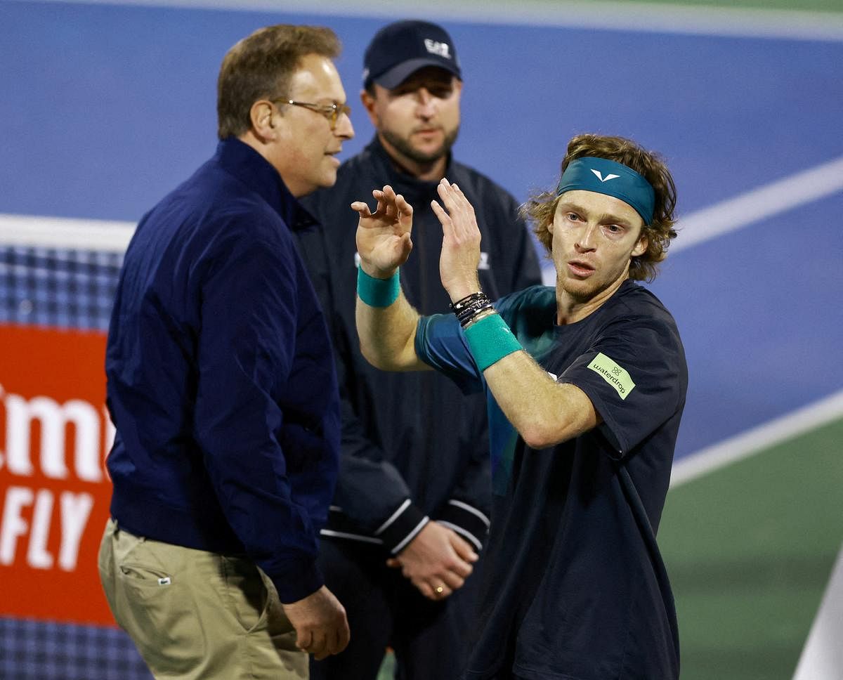 Rublev calls on ATP to review rule that led to default in Dubai