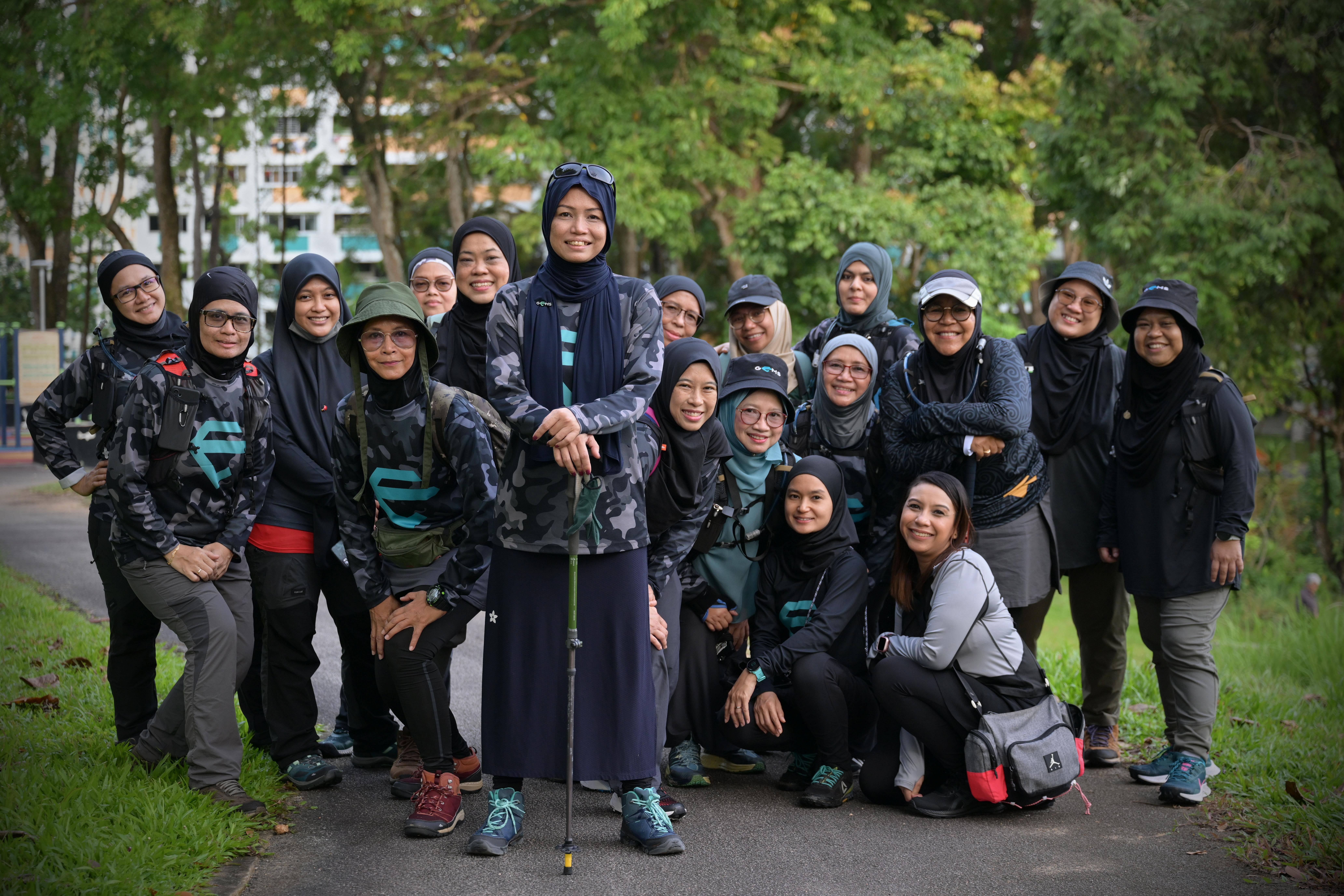 Former army captain Muzdalifah Anuar’s club gets women out and about to do sport