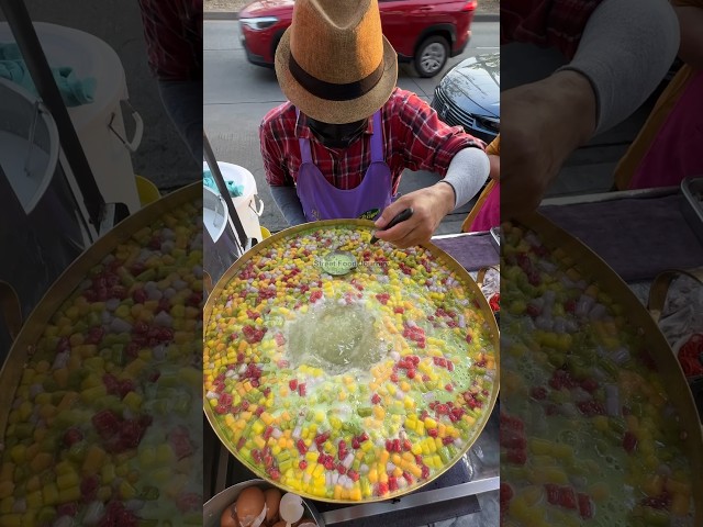 Colorful Thai Glutinous Balls Dessert - Thai Street Food